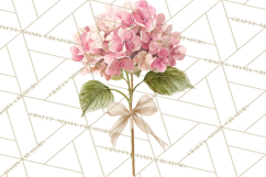 Watercolor Hydrangea Clipart, Florist Paper, Wedding Floral Product Image 2