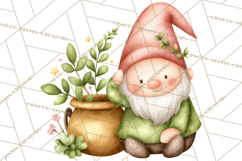 St Patricks Gnomes PNG, Cute Irish Gnome Clipart, Shamrock Product Image 3