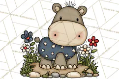 Patriotic Safari Animals Clipart, Whimsical Red White Blue Product Image 4