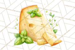 Tuscan Farmhouse Pasta Clipart, Rustic Pasta Night Kitchen Product Image 2