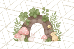 Cottagecore St Patrick’s Day Clipart, Mini Irish Cottage Png Product Image 4