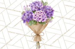 Watercolor Hydrangea Clipart, Florist Paper, Wedding Floral Product Image 3