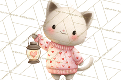 Valentine Animal Clipart PNG, Cute Teddy Bear Bunny Png Product Image 4
