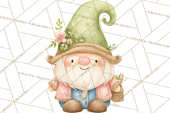 St Patricks Gnomes PNG, Cute Irish Gnome Clipart, Shamrock Product Image 5