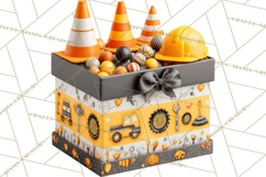 Construction Birthday Party Clipart, Builder Celebration Png Product Image 5