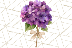 Watercolor Hydrangea Clipart, Florist Paper, Wedding Floral Product Image 5