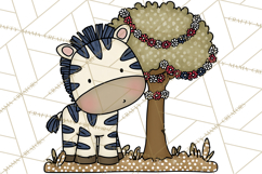 Patriotic Safari Animals Clipart, Whimsical Red White Blue Product Image 2