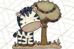 Patriotic Safari Animals Clipart, Whimsical Red White Blue Product Image 2