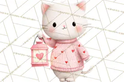 Valentine Animal Clipart PNG, Cute Teddy Bear Bunny Png Product Image 2