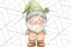 St Patricks Gnomes PNG, Cute Irish Gnome Clipart, Shamrock Product Image 3