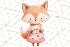 Valentine Animal Clipart PNG, Cute Teddy Bear Bunny Png Product Image 3
