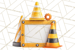 Construction Birthday Party Clipart, Builder Celebration Png Product Image 3