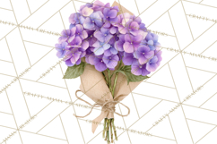 Watercolor Hydrangea Clipart, Florist Paper, Wedding Floral Product Image 3