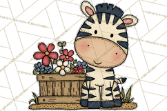 Patriotic Safari Animals Clipart, Whimsical Red White Blue Product Image 4