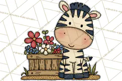 Patriotic Safari Animals Clipart, Whimsical Red White Blue Product Image 4
