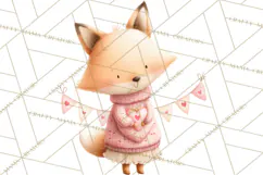 Valentine Animal Clipart PNG, Cute Teddy Bear Bunny Png Product Image 4