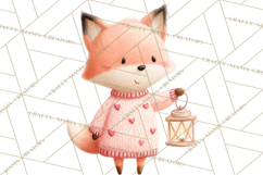 Valentine Animal Clipart PNG, Cute Teddy Bear Bunny Png Product Image 5