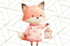 Valentine Animal Clipart PNG, Cute Teddy Bear Bunny Png Product Image 5