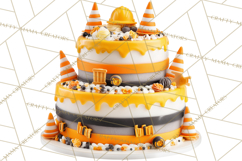 Construction Birthday Party Clipart, Builder Celebration Png Product Image 2
