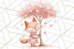 Valentine Animal Clipart PNG, Cute Teddy Bear Bunny Png Product Image 3