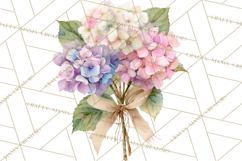 Watercolor Hydrangea Clipart, Florist Paper, Wedding Floral Product Image 4