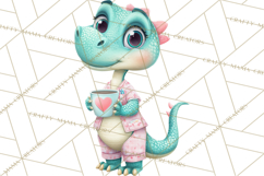 Pediatric Nurse Dinosaur Clipart Cute Medical PNG Product Image 4