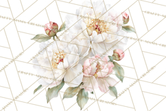 Soft Watercolor Floral Clipart, Spring Bouquets, Flowers PNG Product Image 2