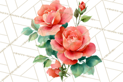 Soft Watercolor Floral Clipart, Spring Bouquets, Flowers PNG Product Image 5