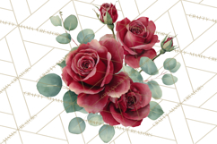 Soft Watercolor Floral Clipart, Spring Bouquets, Flowers PNG Product Image 3