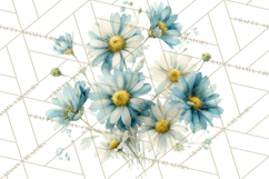 Soft Watercolor Floral Clipart, Spring Bouquets, Flowers PNG Product Image 4