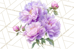 Soft Watercolor Floral Clipart, Spring Bouquets, Flowers PNG Product Image 5