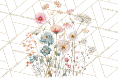 Soft Watercolor Floral Clipart, Spring Bouquets, Flowers PNG Product Image 4