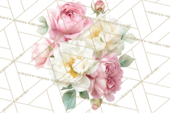 Soft Watercolor Floral Clipart, Spring Bouquets, Flowers PNG Product Image 4