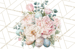 Easter Floral Clipart, Watercolor Spring Flowers Png Product Image 3