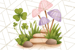 Cottagecore St Patrick’s Day Clipart, Mini Irish Cottage Png Product Image 3