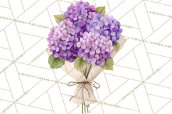 Watercolor Hydrangea Clipart, Florist Paper, Wedding Floral Product Image 2