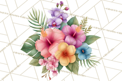 Jungle Plants Clipart, Tropical Leaves PNG, Watercolor Ferns Product Image 2