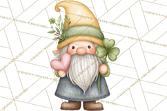 St Patricks Gnomes PNG, Cute Irish Gnome Clipart, Shamrock Product Image 4