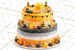 Construction Birthday Party Clipart, Builder Celebration Png Product Image 5