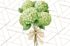 Watercolor Hydrangea Clipart, Florist Paper, Wedding Floral Product Image 3