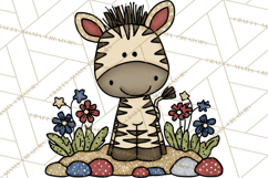 Patriotic Safari Animals Clipart, Whimsical Red White Blue Product Image 4