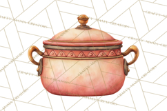 Tuscan Farmhouse Pasta Clipart, Rustic Pasta Night Kitchen Product Image 4