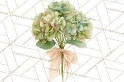 Watercolor Hydrangea Clipart, Florist Paper, Wedding Floral Product Image 4