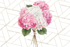 Watercolor Hydrangea Clipart, Florist Paper, Wedding Floral Product Image 5