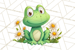 Frog Storybook Clipart, Cute Cartoon Frog Illustrations Png Product Image 2