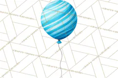 Birthday Balloon Clipart, Balloon Bunch PNG, Party Balloon Product Image 2