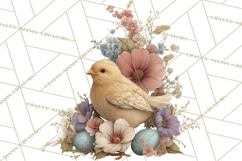 French Vintage Easter Bunny Clipart PNG, Soft Pastel Easter Product Image 2