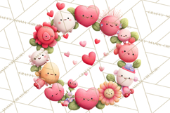 Valentine Ladybug Clipart PNG, Cute Bee Butterfly Beetle Png Product Image 3