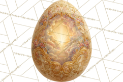 Christian Easter Clipart PNG, Resurrection Easter Egg Product Image 3
