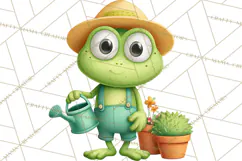 Frog Storybook Clipart, Cute Cartoon Frog Illustrations Png Product Image 4